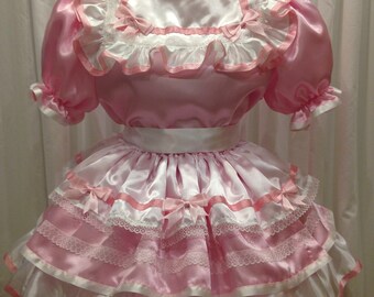 Adult Sissy Satin Dress